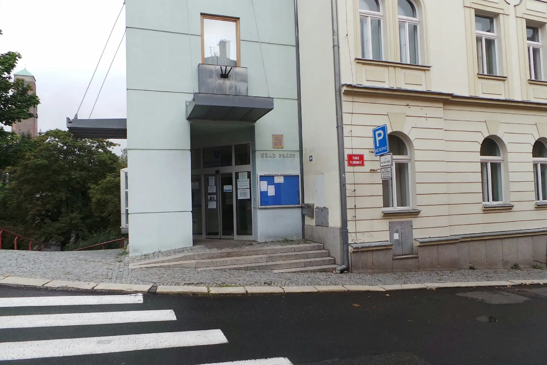 Budova sauny Za Hrází z venku